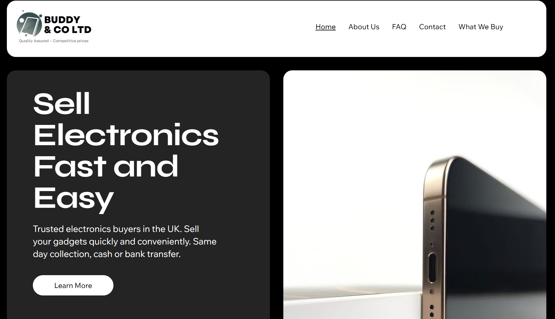 WFB Webs client website — 20+ enquiries per month